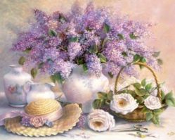 102006 Цветы, живопись 1000эл.