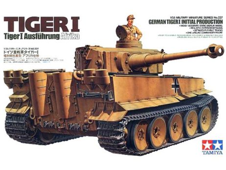35227 Танк Tiger I ранняя версия (Африка) с одной фигурой