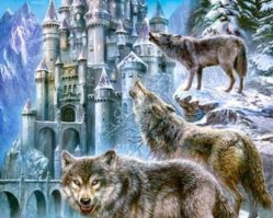 151141 Волки и замок 1000эл.