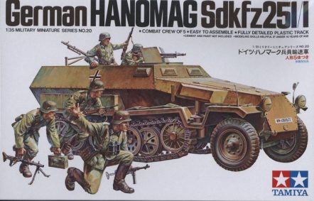35020 Нем. БТР Hanomag Sd.Kfz. 251/1 (с 5 фигурами)