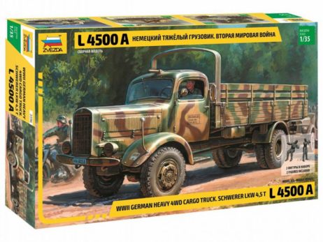 3596 Немецкий тяжелый грузовик L 4500A времен Второй Мировой Войны