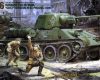 35149 Советский танк Т34/76 "ЧТЗ" с 2 фигурами
