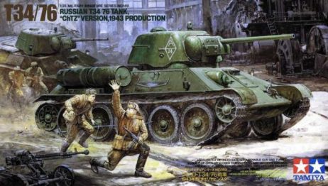 35149 Советский танк Т34/76 "ЧТЗ" с 2 фигурами