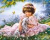 103249 Девочка и щенок 1000эл.