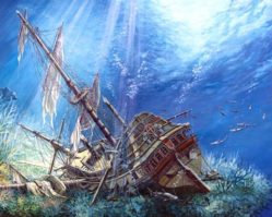 200252 Затонувший корабль 2000эл.