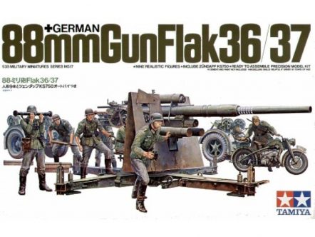 35017 Нем. 88мм зенитная артиллерия Gun Flak 36/37 (с 9 фигурами)