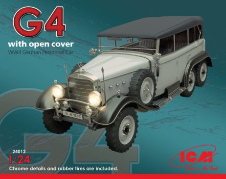 24012 Тур G4, автомобиль германского руководства 2МВ с раскрытым тентом