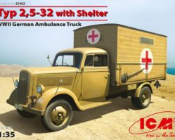 35402 Typ 2,5-32 с закрытым кузовом, Германский санитарный автомобиль II МВ
