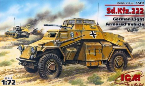 72411 Sd.Kfz.222, германский легкий бронеавтомобиль