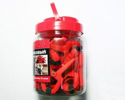 4136 Зажим пластиковый, 25 мм, 15 шт.