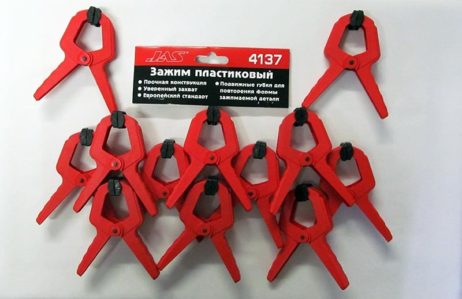 4137 Зажим пластиковый, 38 мм, 12 шт.
