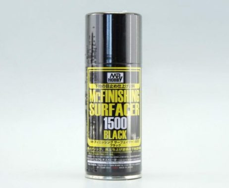B-526 Грунтовка аэрозольная Mr.FINISHING SURFACER 1500 BLACK, 170мл