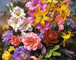 103607 Ваза с цветами 1000эл.