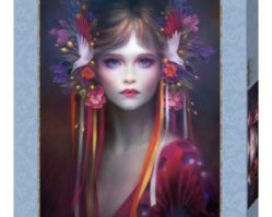 29781 Красавица в розовом, Melanie Delon 1000эл.