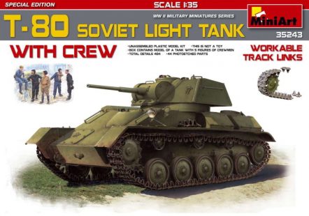 35243 Советский легкий танк Т-80