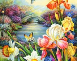 151509 Золотые ирисы 1500эл.