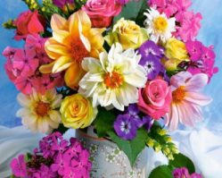 151516 Букет цветов 1500эл.