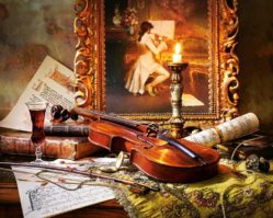 1000эл. Натюрморт со скрипкой (C-103621)