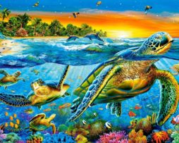 1000эл. Подводные черепахи (C-103652)