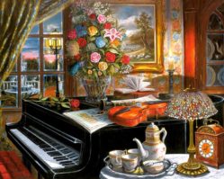 2000эл. Рояль, живопись (C-200641)