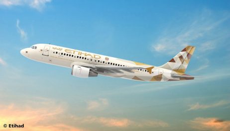 03968 Самолет Airbus A320 Etihad
