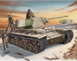 00359 Танк КВ-1 модель 1942 г. c тяж. башней