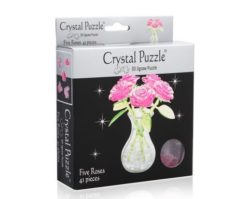 90452 3D головоломка Букет в вазе розовый