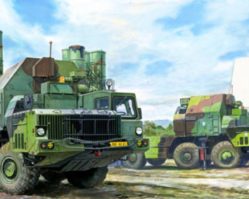 01038 ракетная установка ПУ 5П85С с ракетами 48Н6Е ЗРК С-300 ПМУ "Фаворит"