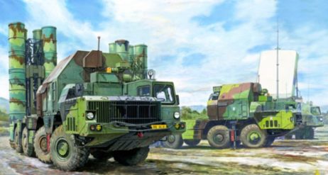 01038 ракетная установка ПУ 5П85С с ракетами 48Н6Е ЗРК С-300 ПМУ "Фаворит"