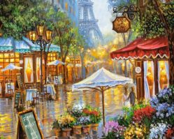 C-103669 Весенние цветы, Париж 1000эл.