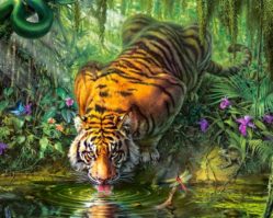 C-103935 Тигр в джунглях 1000эл.