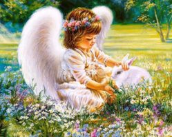 B-52820 Ангел с зайкой