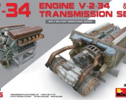 35205 Двигатель V-2-34 с трансмиссией для танка Т-34