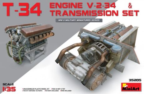 35205 Двигатель V-2-34 с трансмиссией для танка Т-34