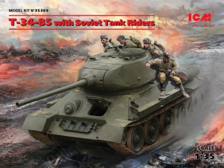35369 Танк T-34-85 с советским танковым десантом