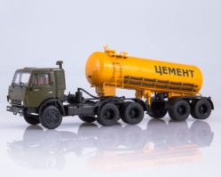 102101 КАМАЗ-54112 с полуприцепом-цементовозом ТЦ-11