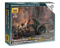 6114 Немецкая противотанковая пушка Пак-36 с расчётом