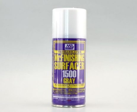 B-527 Грунтовка аэрозольная Mr.FINISHING SURFACER 1500 GRAY, 170мл
