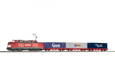 97908 Стартовый набор электровоз BR 189 с 3-мя платформами с контейнерами