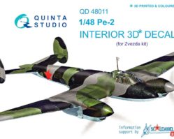 QD48011 3D Декаль интерьера кабины Пе-2 (для модели Звезда)