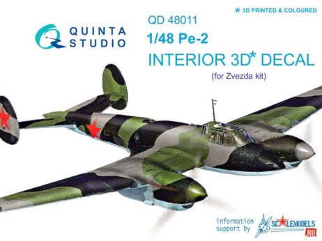 QD48011 3D Декаль интерьера кабины Пе-2 (для модели Звезда)