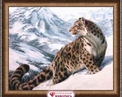 АЖ-1520 Алмазная мозаика "Снежный барс"