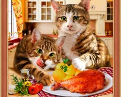 АЖ-1730 Алмазная мозаика "Коты воришки"