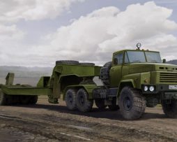 85523 Russian KrAZ-260B Tractor with MAZ/ChMZAP-5247G semitrailer
