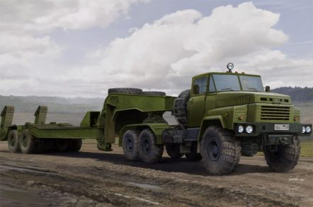 85523 Russian KrAZ-260B Tractor with MAZ/ChMZAP-5247G semitrailer