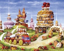 7-02-12-170 Бисквитные горки. 170 деталей