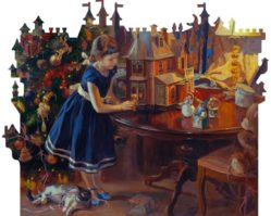 7-04-16-240 Кукольный домик. 240 деталей