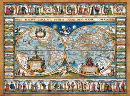 C-200733 Карта мира 1639