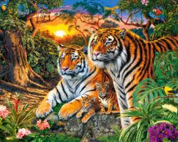 С-200825 Семья тигров