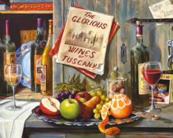 C-400324 Натюрморт "Вино и фрукты"